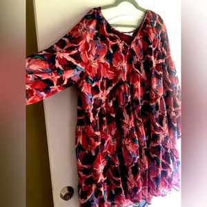 NWT - TIME & TRU - FLORAL DRESS - XXL
